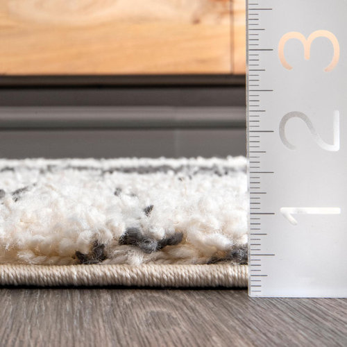 Union Rustic Stallworth Performance Black/Off White Rug & Reviews Wayfair